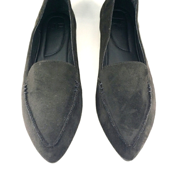 JustFab NEW! Campbell, Black Faux-suede, Slip On Loafer Women's Size 7M - Picture 9 of 13
